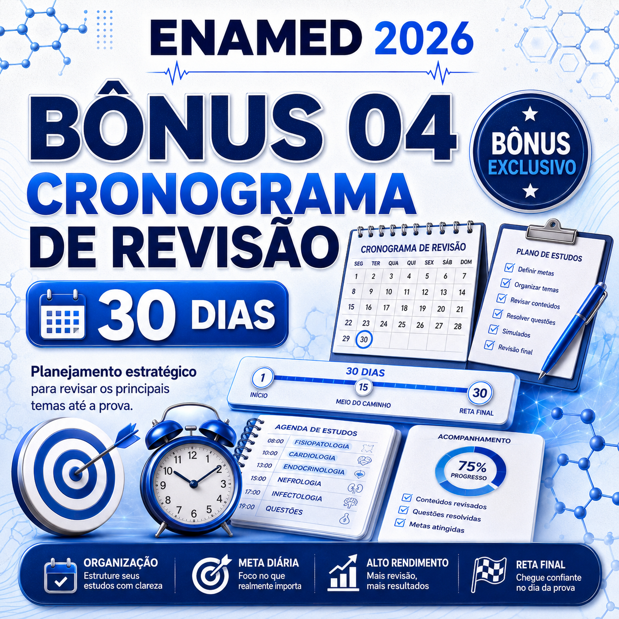 Cronograma de Revisão de 30 Dias